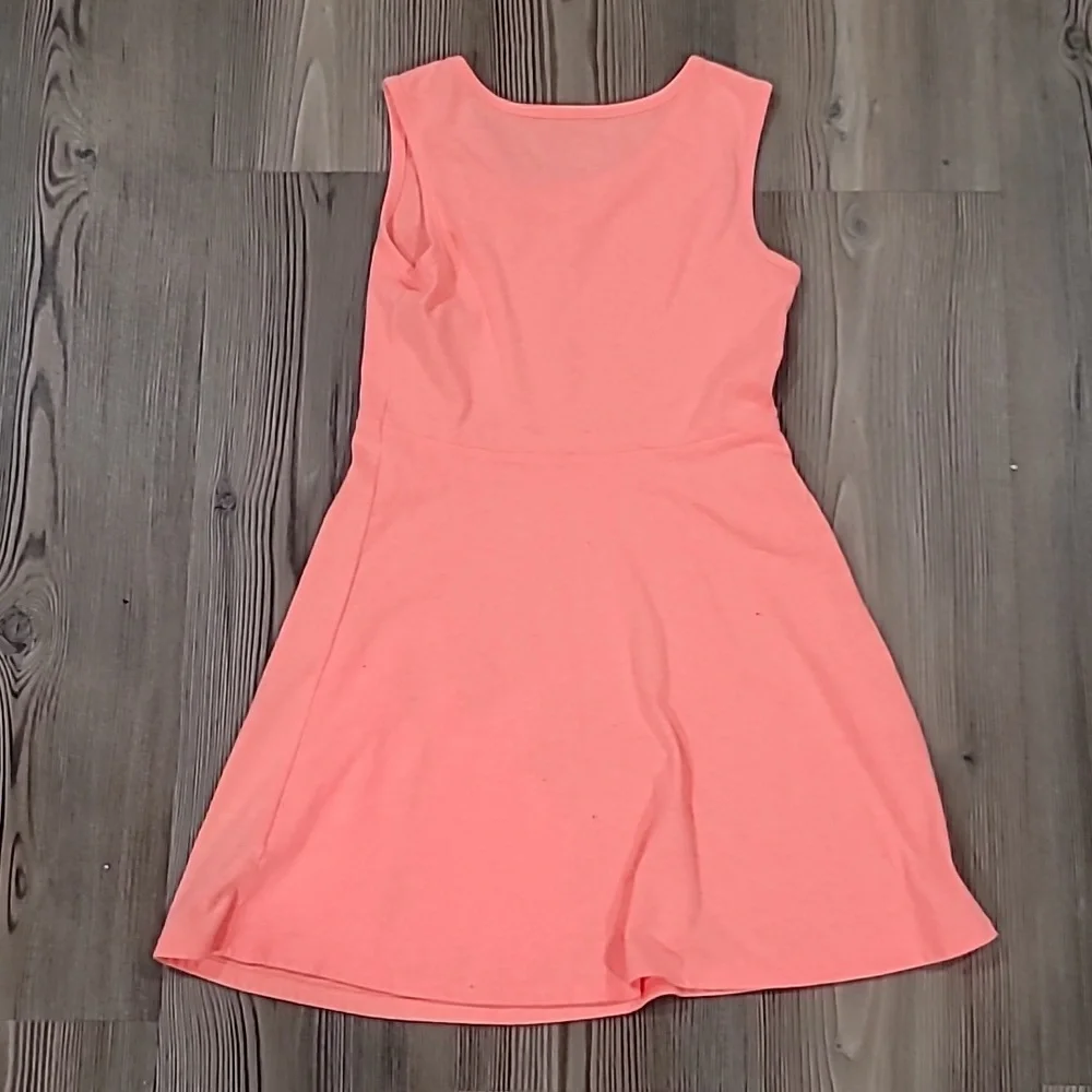 Wonder Nation Coral Dress with Bunny and Butterfly Design - Picture 4 of 5